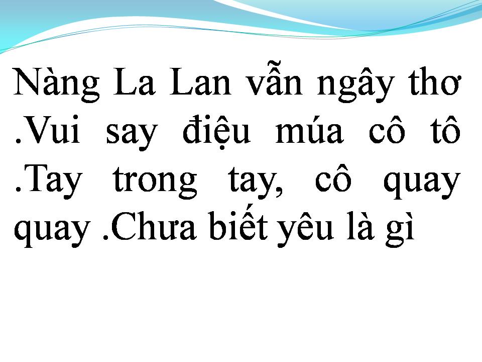 Lời bài hát CHUYỆN TÌNH LA LAN
