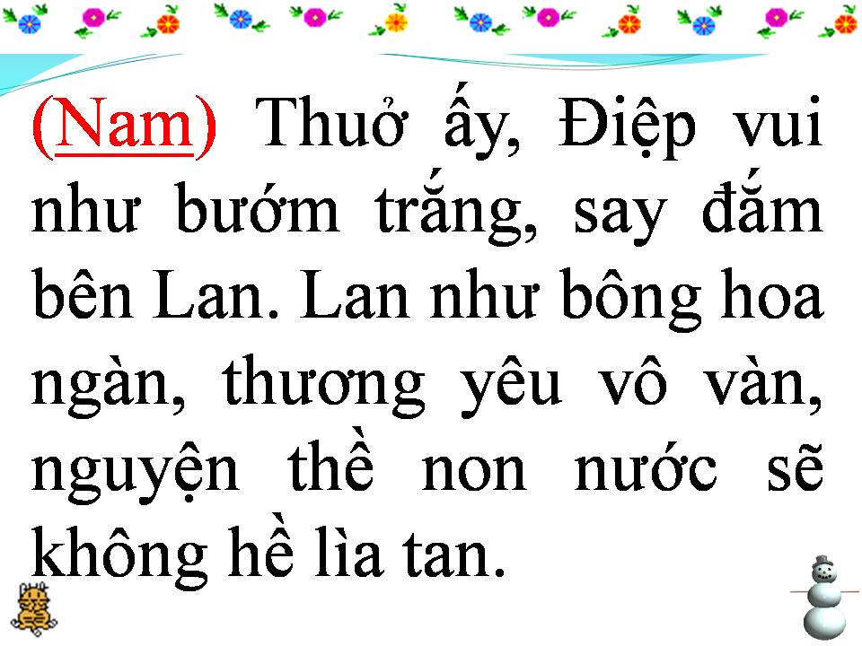 Lời bài hát CHUYỆN TÌNH LAN VÀ ĐIỆP 1