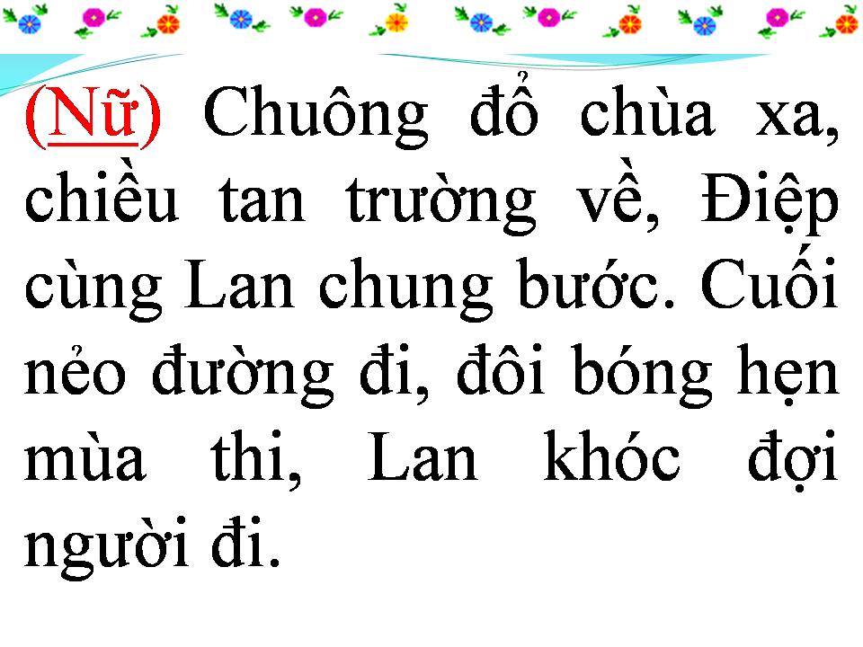Lời bài hát CHUYỆN TÌNH LAN VÀ ĐIỆP 1