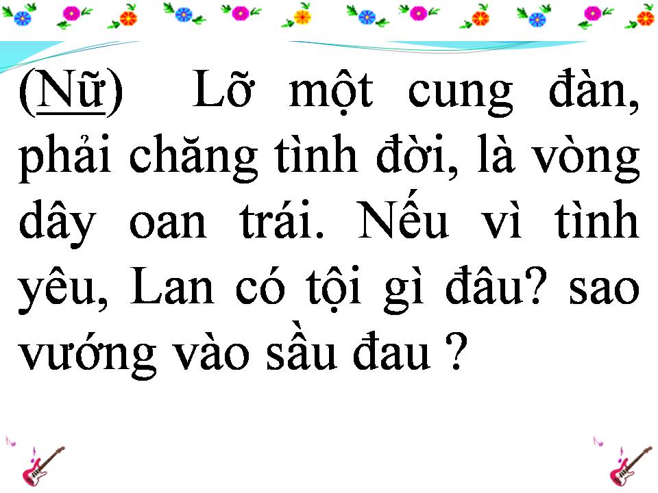 Lời bài hát CHUYỆN TÌNH LAN VÀ ĐIỆP 1