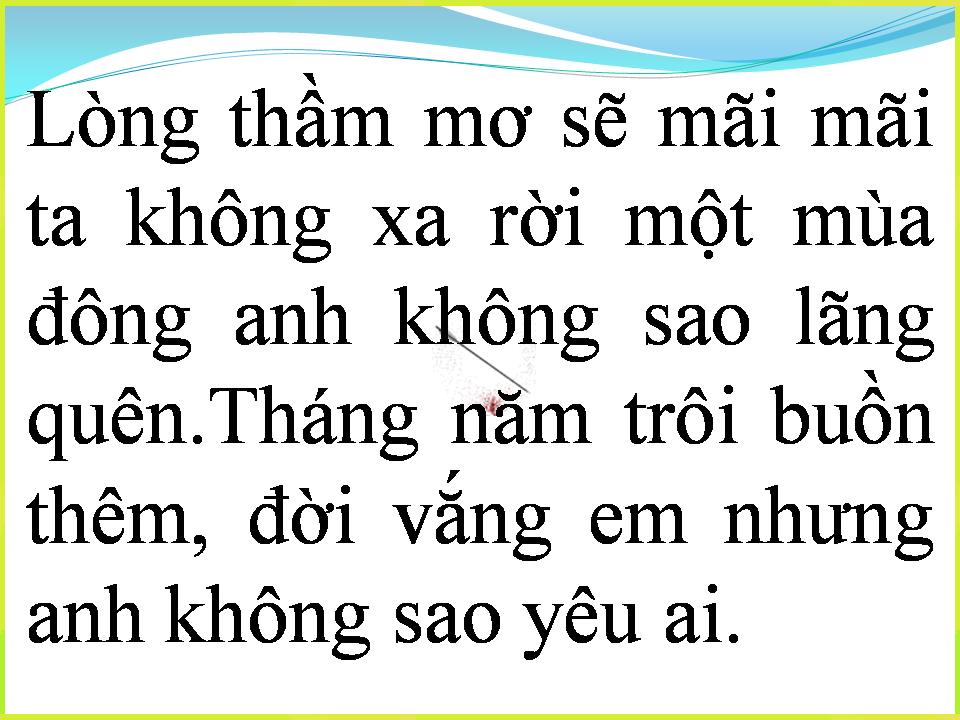 Lời bài hát CHUYỆN TÌNH MÙA ĐÔNG 2