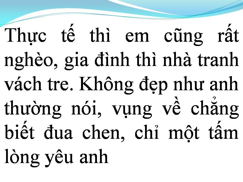 Lời bài hát CHUYỆN TÌNH NGHÈO