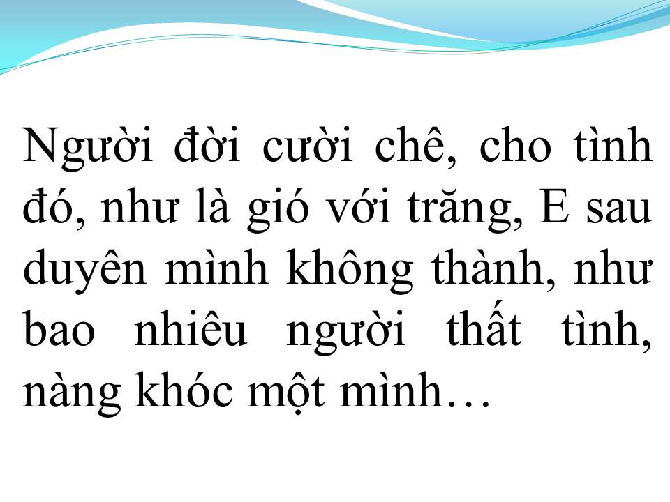 Lời bài hát CHUYỆN TÌNH NGƯỜI TRINH NỮ TÊN THI