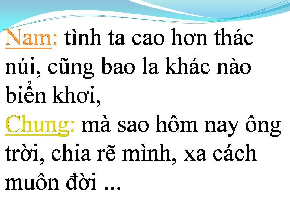 Lời bài hát CHUYỆN TÌNH NGƯU LAN CHỨC NỮ