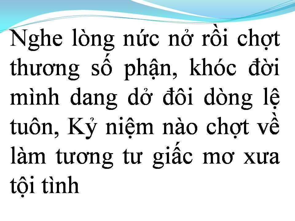 Lời bài hát CHUYỆN TÌNH QUÁN BÊN HỒ