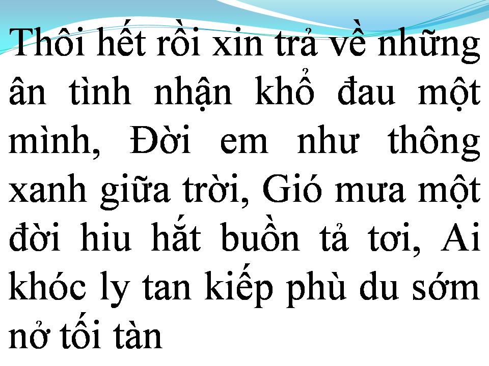 Lời bài hát CHUYỆN TÌNH QUÁN BÊN HỒ