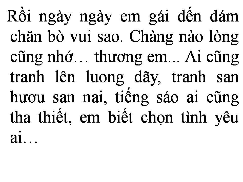 Lời bài hát CHUYỆN TÌNH THẢO NGUYÊN