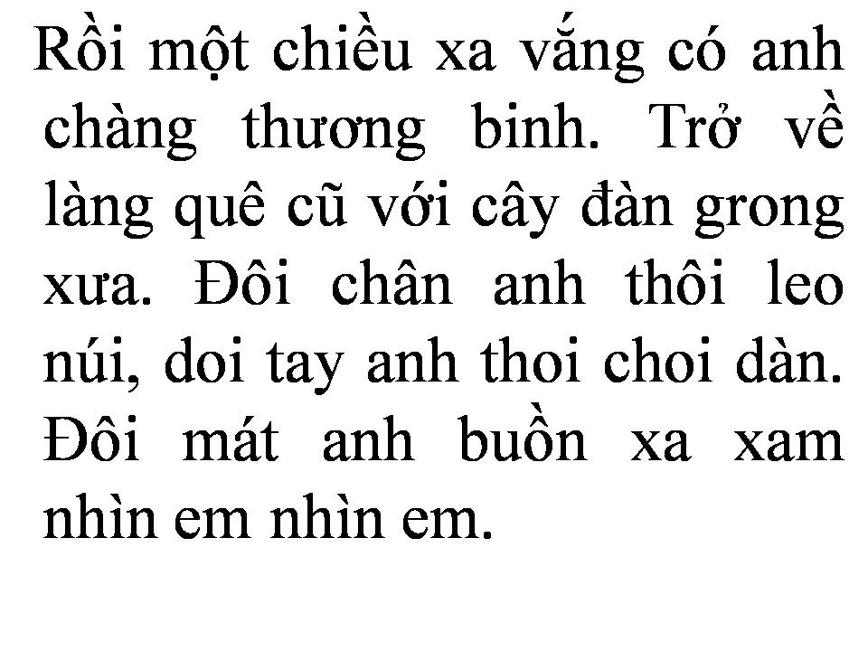 Lời bài hát CHUYỆN TÌNH THẢO NGUYÊN