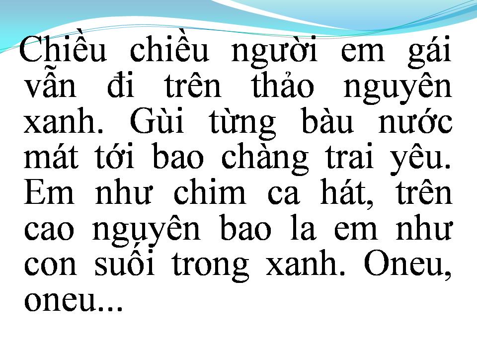 Lời bài hát CHUYỆN TÌNH THẢO NGUYÊN