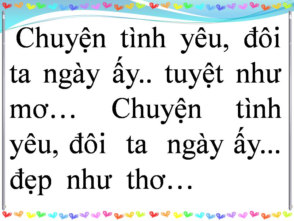 Lời bài hát CHUYỆN TÌNH YÊU