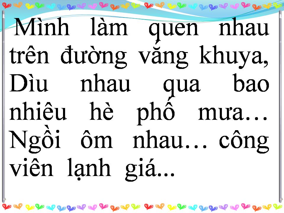 Lời bài hát CHUYỆN TÌNH YÊU