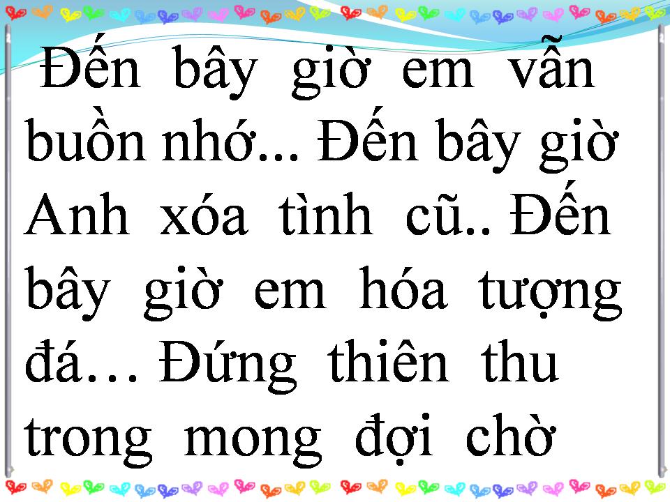 Lời bài hát CHUYỆN TÌNH YÊU