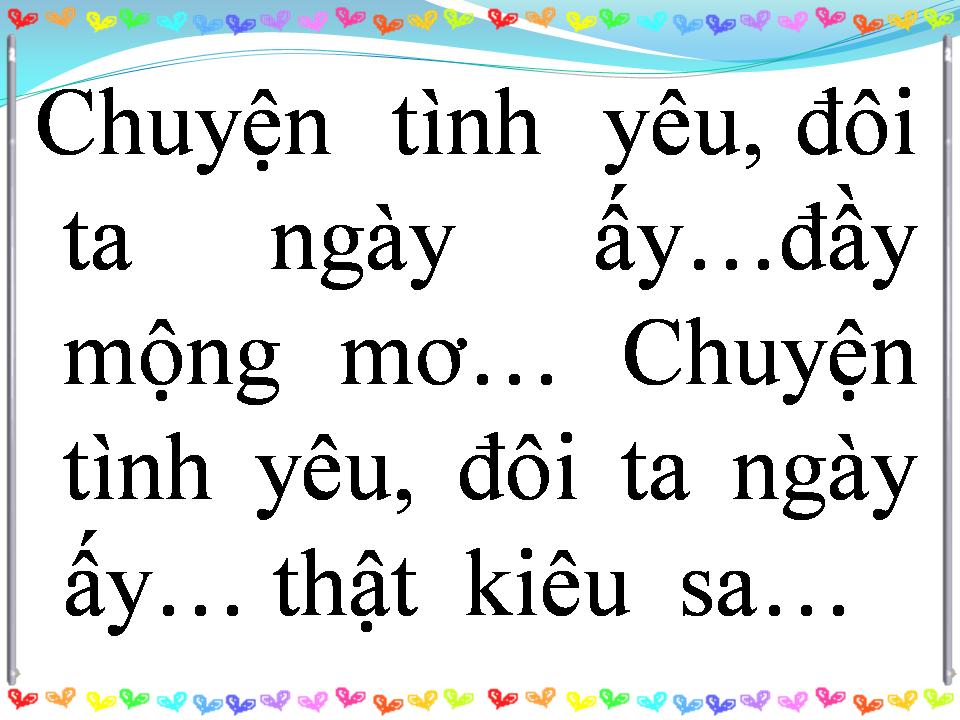 Lời bài hát CHUYỆN TÌNH YÊU