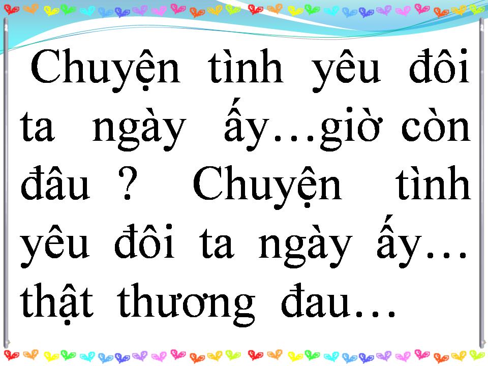 Lời bài hát CHUYỆN TÌNH YÊU