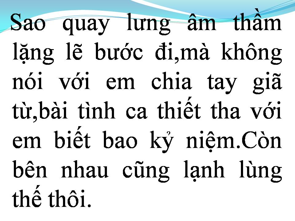 Lời bài hát CHUYỆN TÌNH YÊU THẾ GIAN