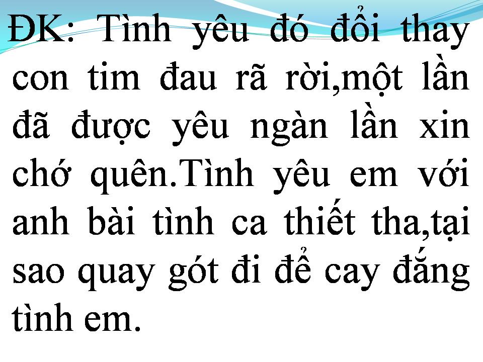 Lời bài hát CHUYỆN TÌNH YÊU THẾ GIAN