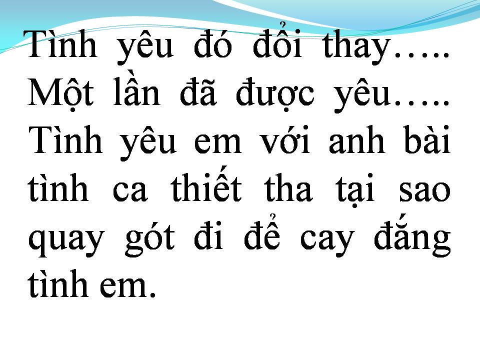 Lời bài hát CHUYỆN TÌNH YÊU THẾ GIAN