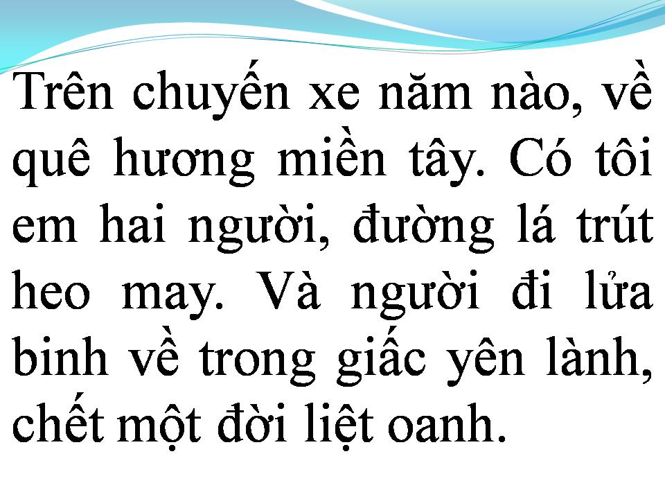 Lời bài hát CHUYẾN XE BA NGƯỜI