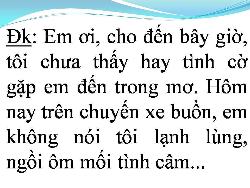 Lời bài hát CHUYẾN XE BA NGƯỜI