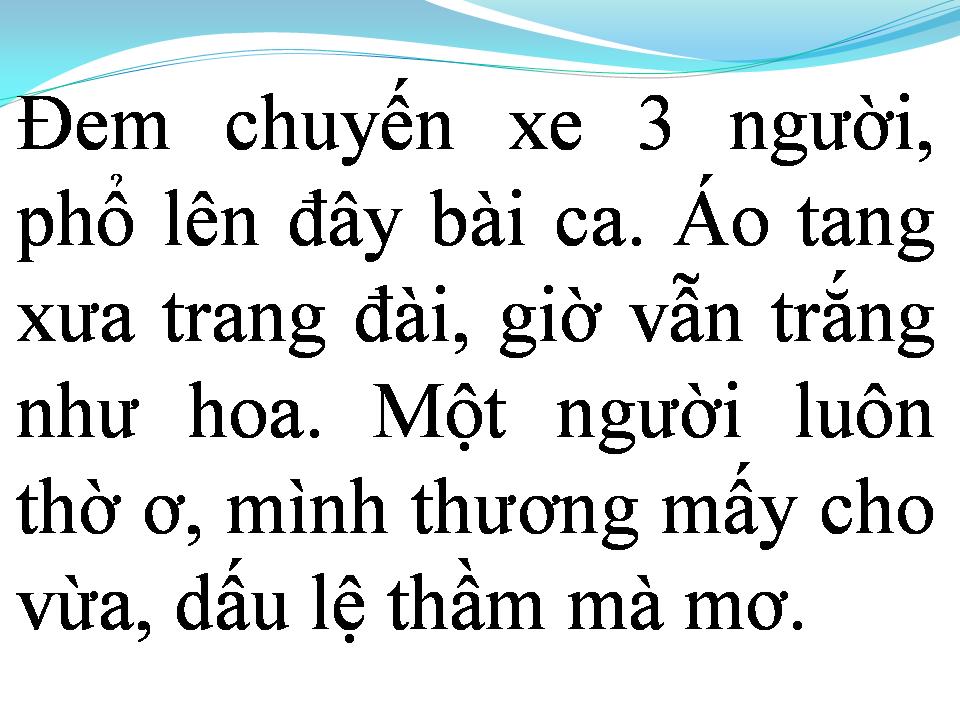Lời bài hát CHUYẾN XE BA NGƯỜI