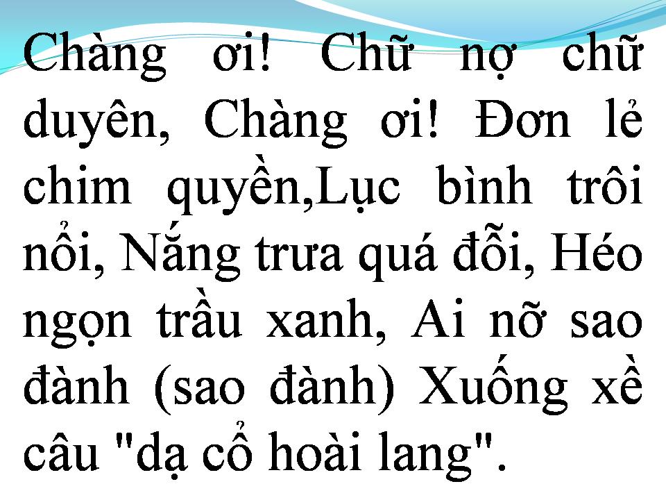 Lời bài hát CHỮ NỢ CHỮ DUYÊN