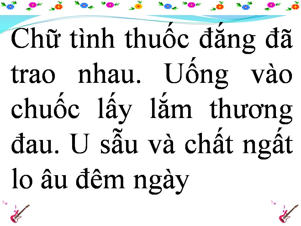 Lời bài hát CHỮ TÌNH