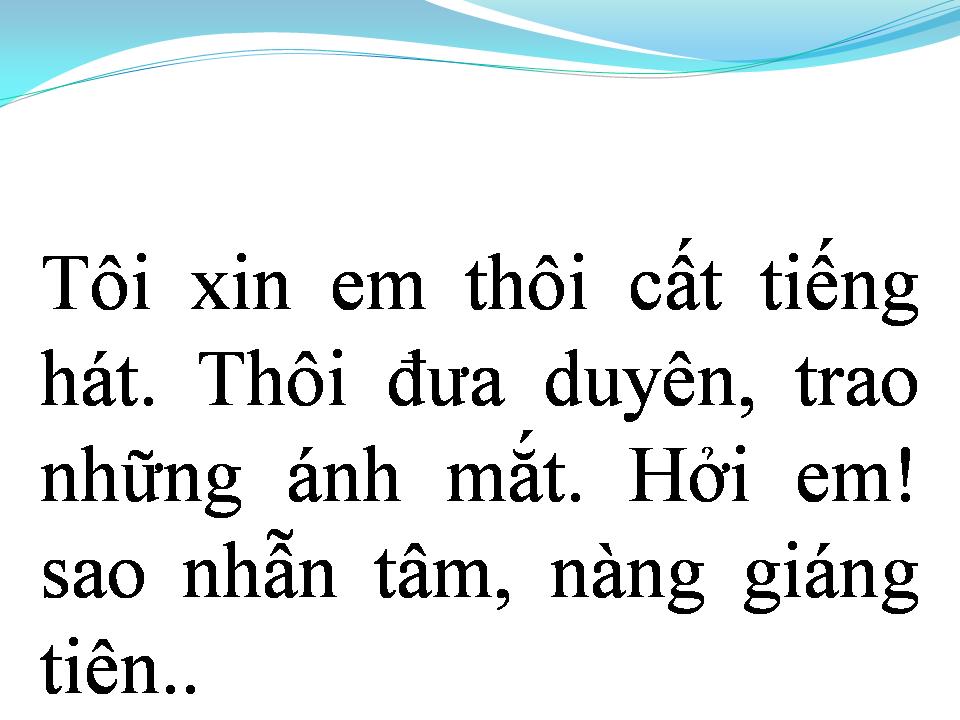 Lời bài hát NÀNG GIÁNG TIÊN