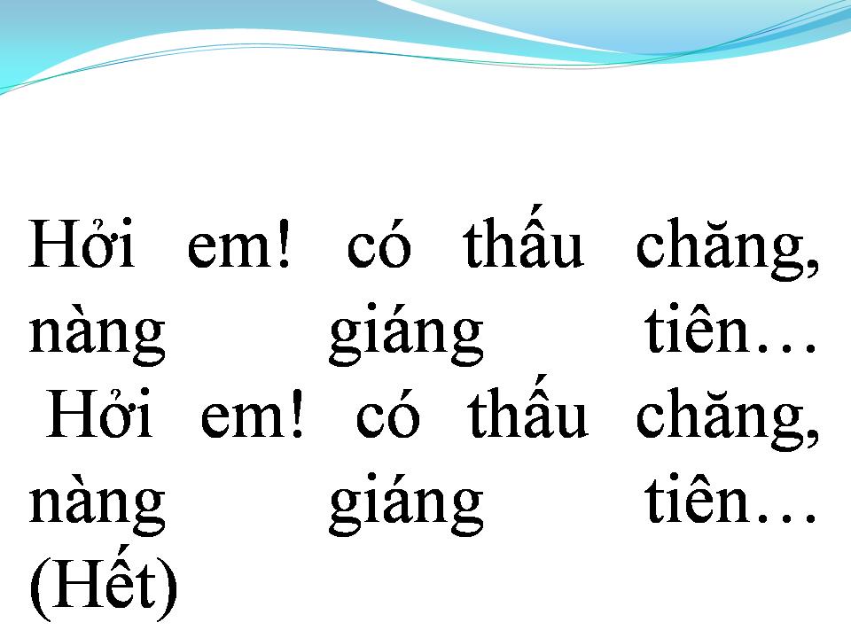 Lời bài hát NÀNG GIÁNG TIÊN