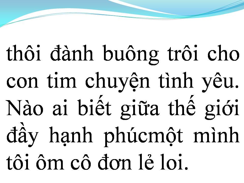 Lời bài hát NÀO AI BIẾT