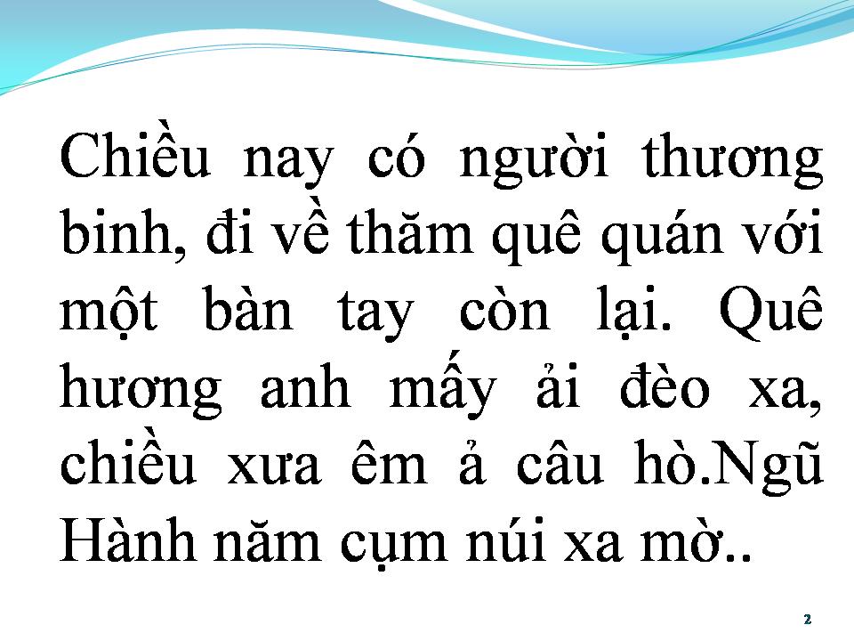 Lời bài hát NĂM CỤM NÚI QUÊ HƯƠNG