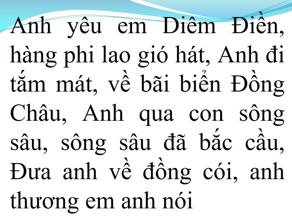 Lời bài hát NẮNG ẤM QUÊ HƯƠNG