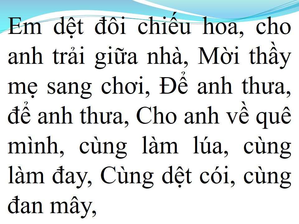 Lời bài hát NẮNG ẤM QUÊ HƯƠNG