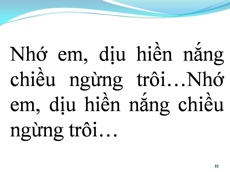 Lời bài hát NẮNG CHIỀU