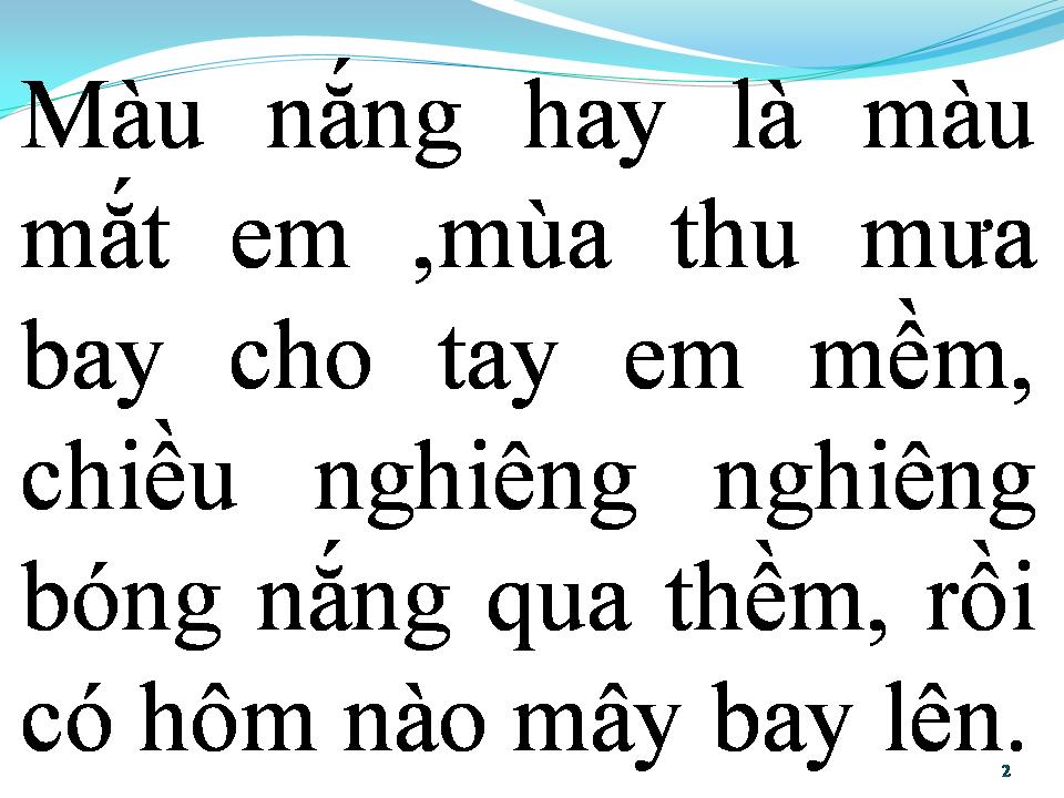 Lời bài hát NẮNG THỦY TINH