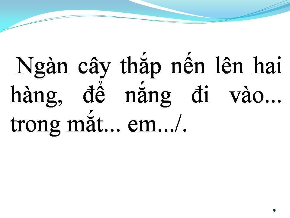 Lời bài hát NẮNG THỦY TINH