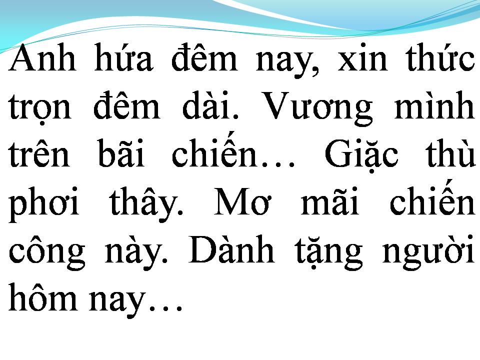 Lời bài hát NÉT BUỒN THỜI CHIẾN