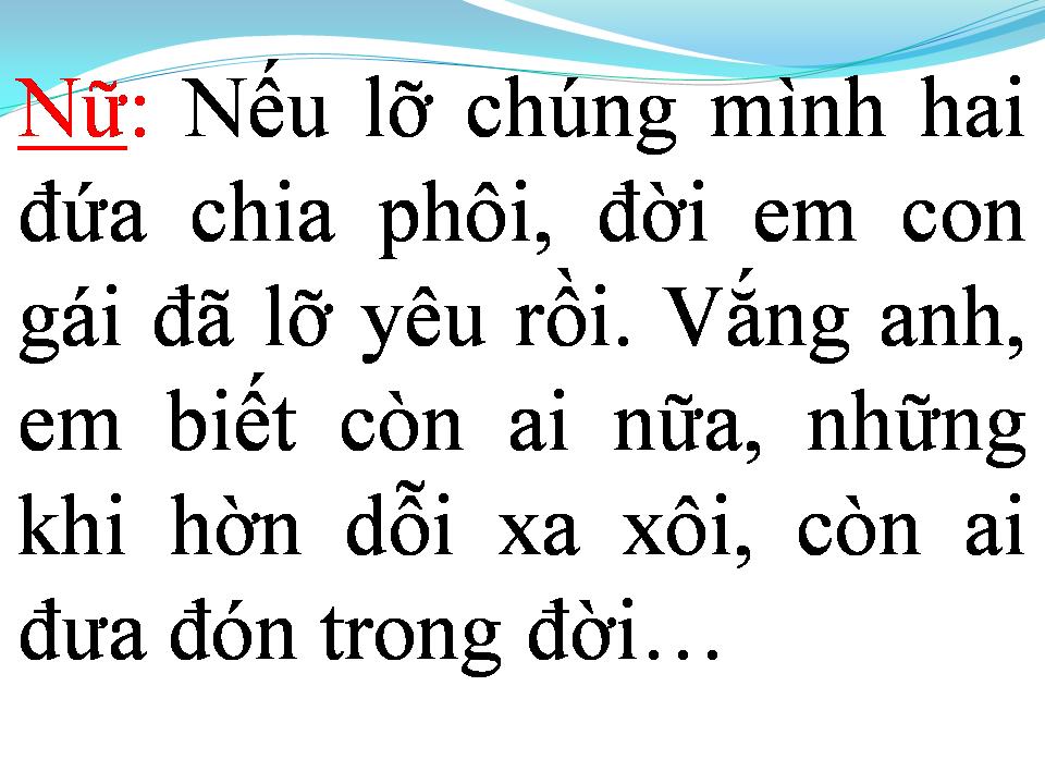 Lời bài hát NẾU CHÚNG MÌNH CÁCH TRỞ