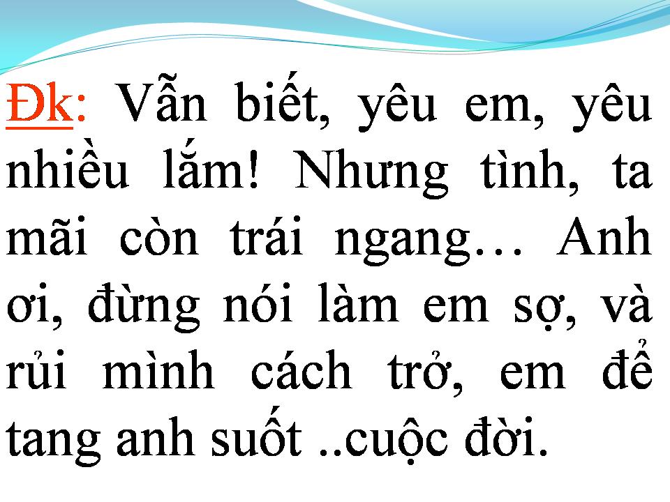 Lời bài hát NẾU CHÚNG MÌNH CÁCH TRỞ