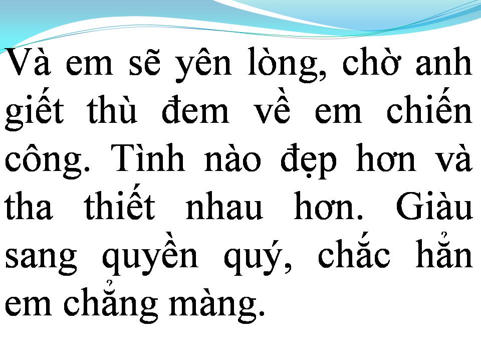 Lời bài hát NẾU EM LÀ GIAI NHÂN