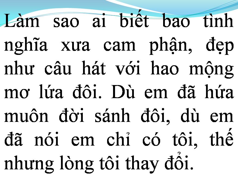 Lời bài hát NẾU NGÀY ĐÓ