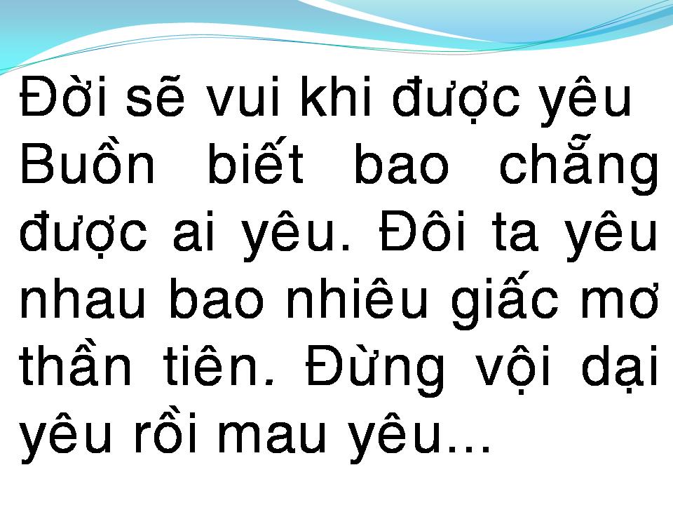 Lời bài hát NẾU YÊU THÌ SAO