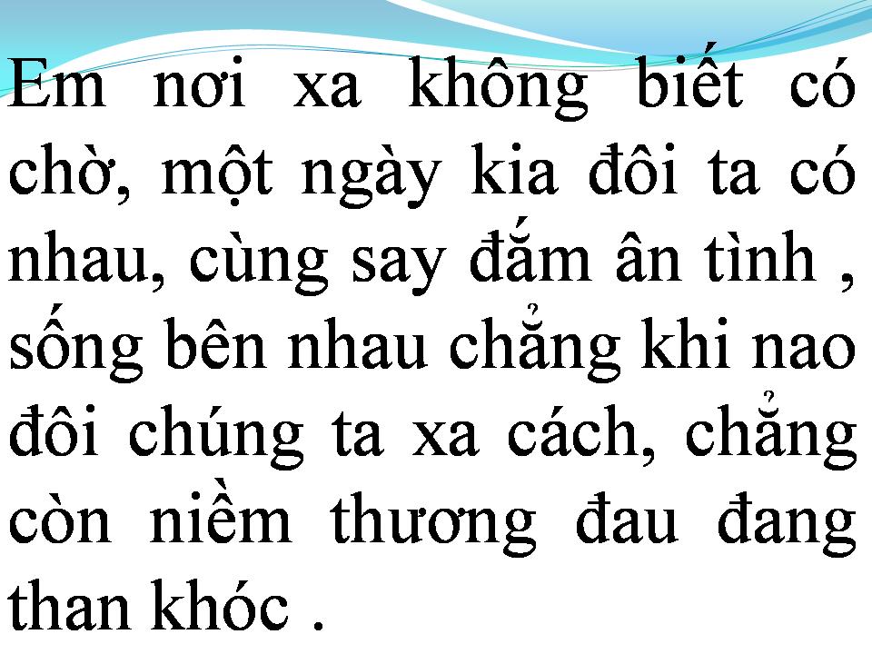 Lời bài hát NIỀM ĐAU
