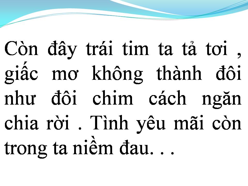 Lời bài hát NIỀM ĐAU