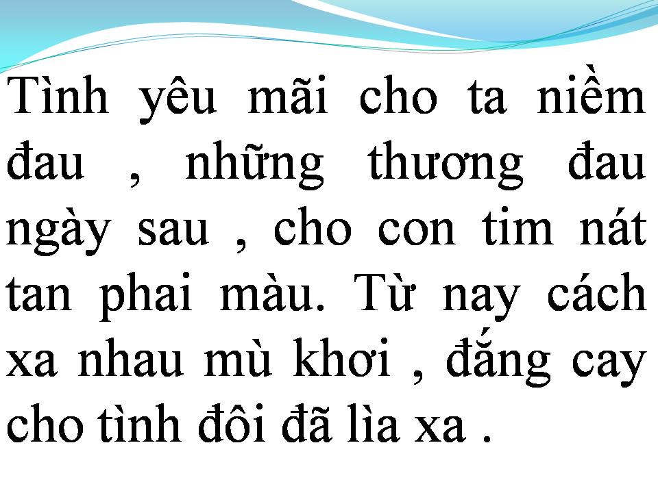 Lời bài hát NIỀM ĐAU