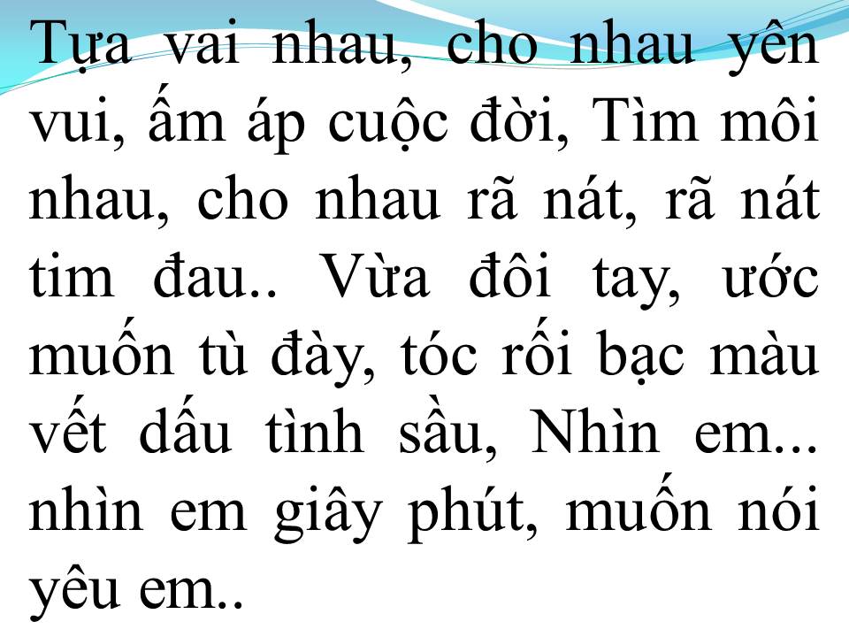 Lời bài hát NIỆM KHÚC CUỐI
