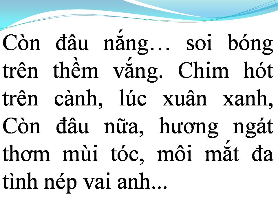 Lời bài hát NIỀM THƯƠNG NHỚ