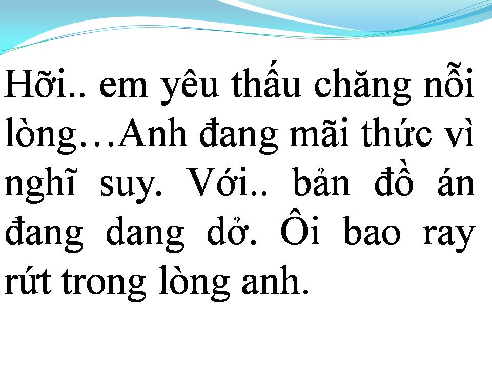 Lời bài hát NÓI CHUYỆN VỚI NGƯỜI TRONG TRANH