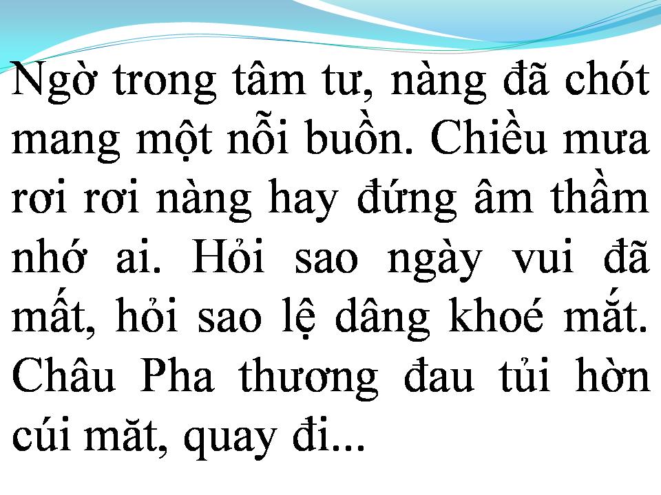 Lời bài hát NỔI BUỒN CHÂU PHA