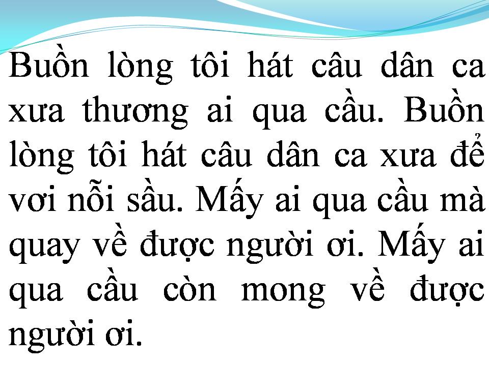 Lời bài hát NỖI BUỒN CHIM SÁO