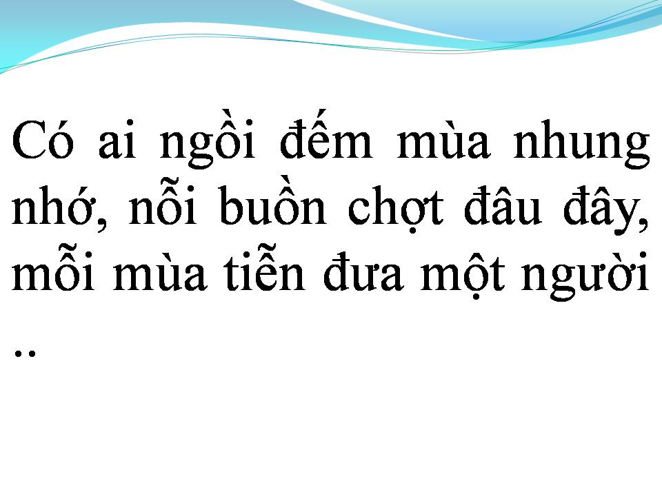 Lời bài hát NỖI BUỒN GÁC TRỌ